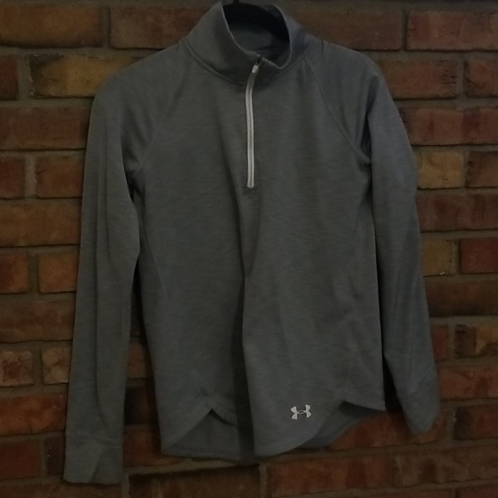 Girls Gray UA Quarter zip